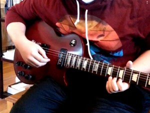 My student Andrew and his new Gibson